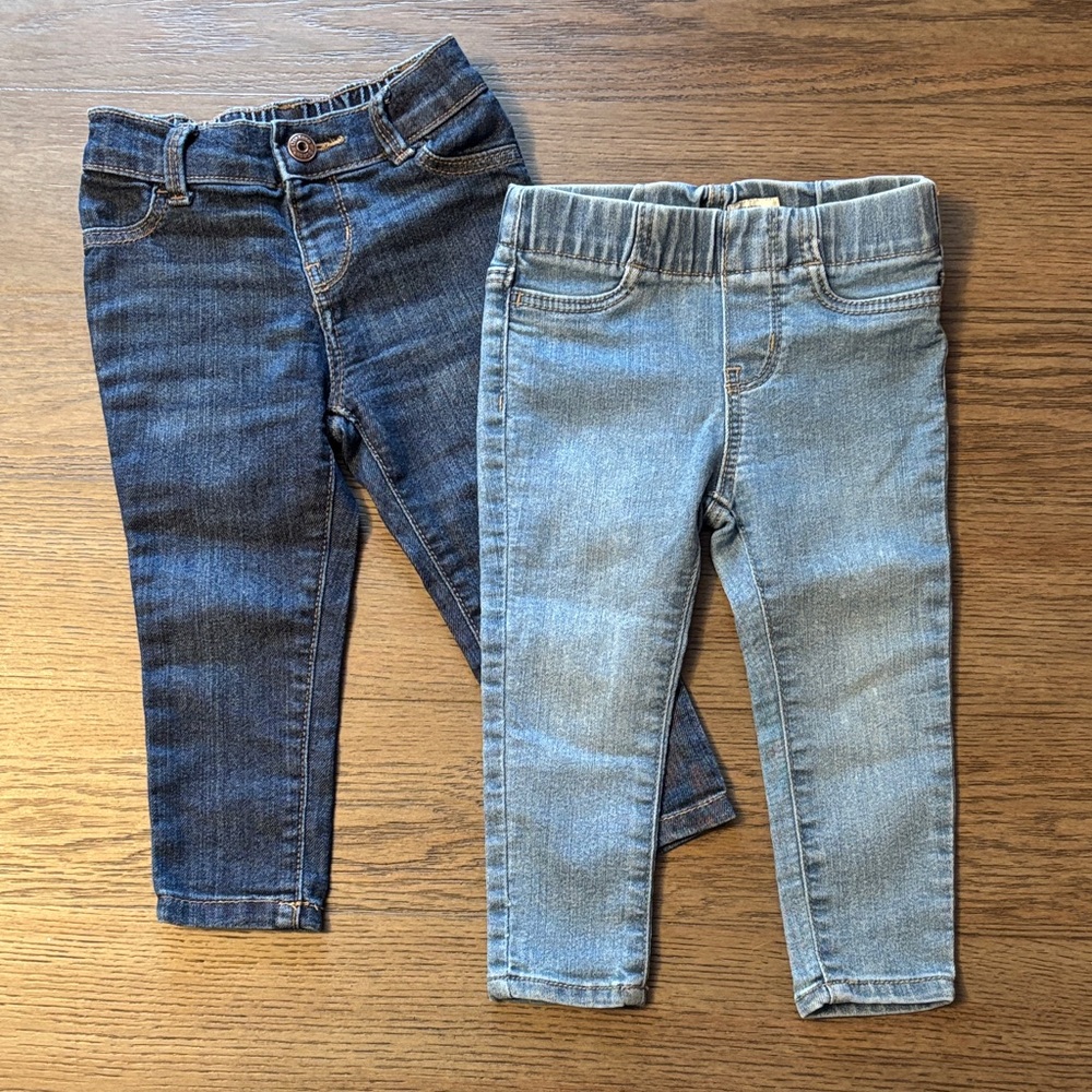 OshKosh B'gosh baby Denim Jeans - Dark Blue and Light Blue